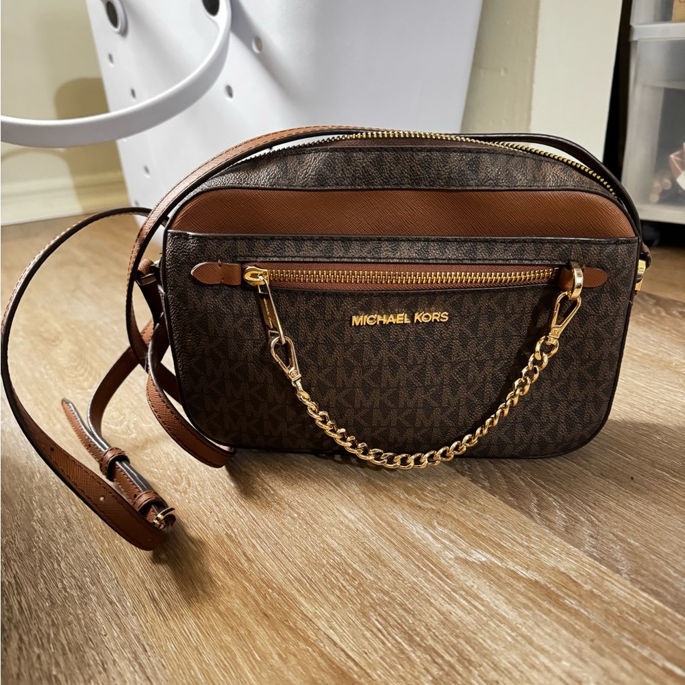 Michael Kors Dark Brown Leather Bag